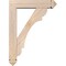 Ekena Millwork Olympic Arts and Crafts Smooth Bracket w/ Offset Brace, Douglas Fir, 5 1/2"W x 22"D x 30"H BKT0604X22X30OLY03SDF - alternate 2